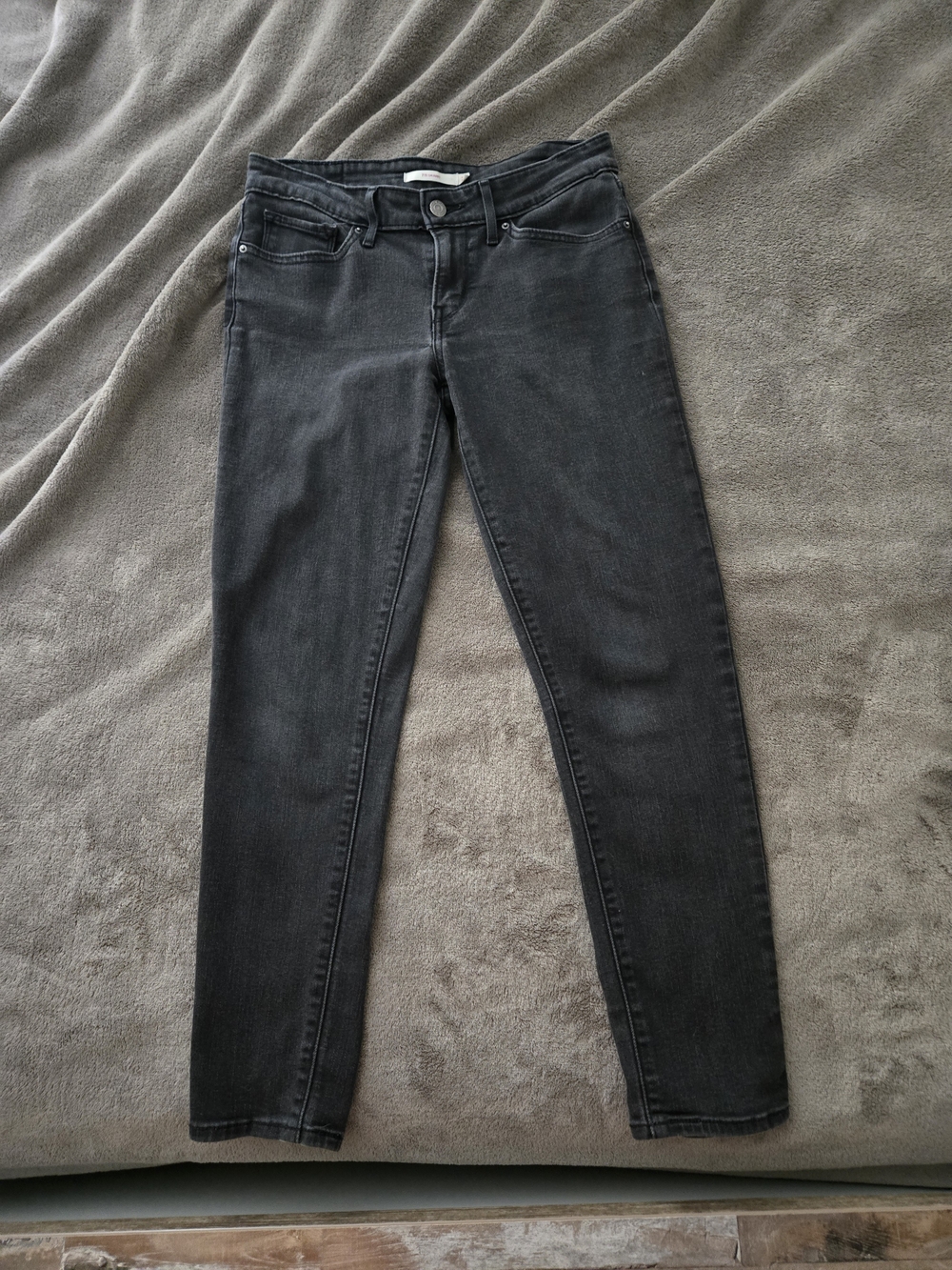 Levi's 711 Skinny Dark Grey Skinny Jeans Waist 29